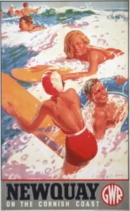 Newquay Print, 1937 GWR Poster