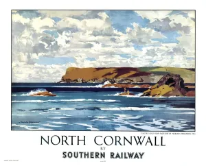 Norman Wilkinson's Print of North Cornwall by Southern Railway, 1947