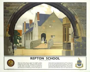 Railway Poster Prints: 1985-8843 Print: LMS Repton School Station Poster