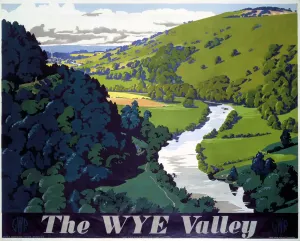 The Wye Valley Print, 1946 GWR Poster