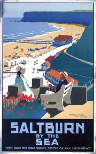 Saltburn-by-the-Sea Print, 1923-1947 LNER Poster