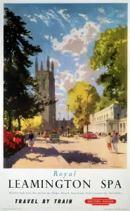 Royal Leamington Spa BR (WR) Print 1958