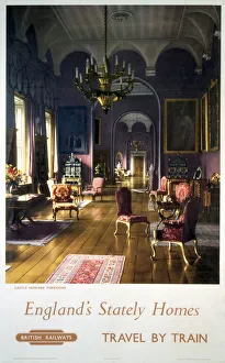 Englands Stately Homes, BR (NER) poster, 1957 Englands Stately Homes, BR (NER) poster, 1957