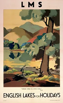 English Lakes for Holidays, LMS poster, c 1930s English Lakes for Holidays, LMS poster, c 1930s