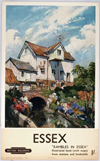 Essex - Rambles in Essex, BR (ER) poster, c 1952 Essex - Rambles in Essex, BR (ER) poster, c 1952