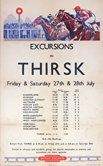 Excursion to Thirsk, BR poster, 1950 Excursion to Thirsk, BR poster, 1950