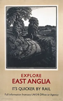 Explore East Anglia, LNER poster, 1923-1947 Explore East Anglia, LNER poster, 1923-1947