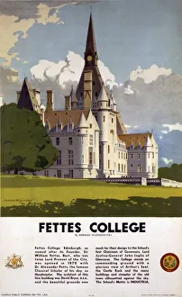 Fettes College, LMS poster, 1923-1947 Fettes College, LMS poster, 1923-1947