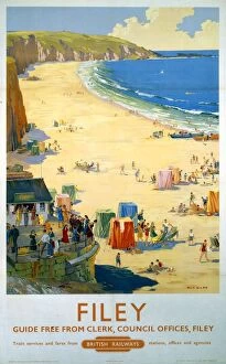 Trending Pictures: Filey, BR poster, 1948-1965