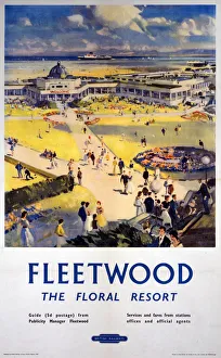 Fleetwood - The Floral Resort, BR (LMR) poster, 1948-1965 Fleetwood - The Floral Resort, BR (LMR) poster, 1948-1965