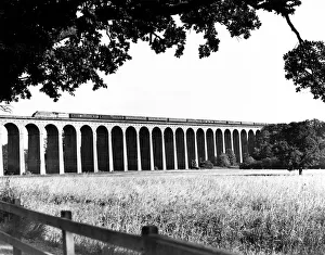 The down Flying Scotsman crossing Digswel Viaduct The down Flying Scotsman crossing Digswel Viaduct