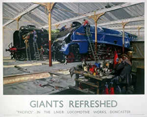 Giants Refreshed, LNER poster, 1923-1948 Giants Refreshed, LNER poster, 1923-1948