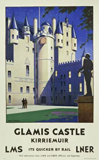 Glamis Castle, Kirriemuir, LMS/LNER poster, 1923-1947 Glamis Castle, Kirriemuir, LMS/LNER poster, 1923-1947