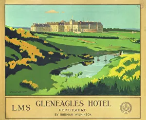 Gleneagles Hotel, LMS poster, 1924-1947 Gleneagles Hotel, LMS poster, 1924-1947