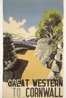 Go Great Western to Cornwall, GWR poster, 1932 Go Great Western to Cornwall, GWR poster, 1932