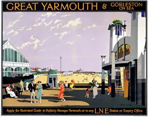 Great Yarmouth & Gorleston on Sea, LNER poster, 1935 Great Yarmouth & Gorleston on Sea, LNER poster, 1935