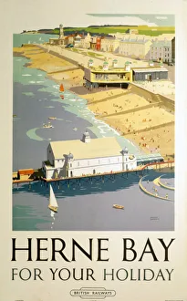 Herne Bay for your Holiday, BR (SR) poster, 1948 Herne Bay for your Holiday, BR (SR) poster, 1948