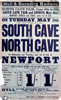 Hull & Barnsley Railway handbill advertisin Hull & Barnsley Railway handbill advertisin