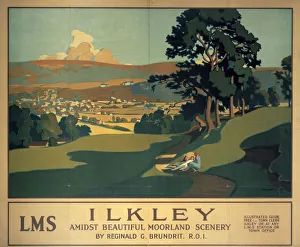 Ilkley, LMS poster, 1926 Ilkley, LMS poster, 1926