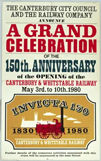 Invicta locomotive, British Rail poster, 1980 Invicta locomotive, British Rail poster, 1980