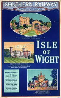 Isle of Wight, Southern Railway poster, 1923 Isle of Wight, Southern Railway poster, 1923
