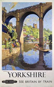 Knaresborough, Yorkshire, BR poster, 1954 Knaresborough, Yorkshire, BR poster, 1954