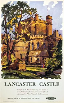 Lancaster Castle, BR (LMR) poster, 1950 Lancaster Castle, BR (LMR) poster, 1950