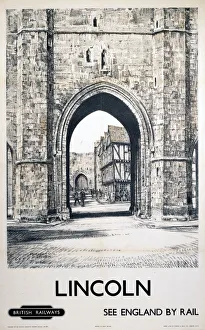 Lincoln - Exchequer Gate, BR (ER) poster, 1948-1965 Lincoln - Exchequer Gate, BR (ER) poster, 1948-1965