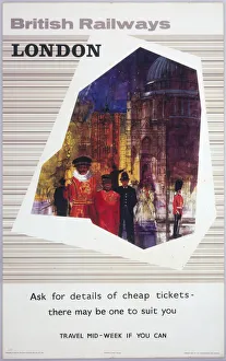 London, BR(ER) poster, 1964 London, BR(ER) poster, 1964