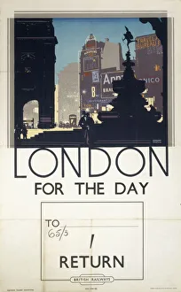 London for the day, British Railways poster, c 1940s London for the day, British Railways poster, c 1940s