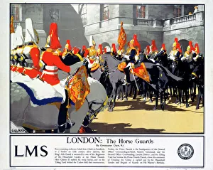 London - The Horse Guards, LMS poster, 1923-1947 London - The Horse Guards, LMS poster, 1923-1947
