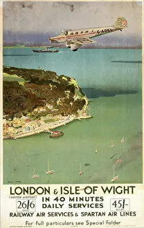 London & Isle of Wight in 40 Minutes, SR poster, 1935 London & Isle of Wight in 40 Minutes, SR poster, 1935