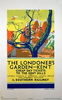The Londoners Garden - Kent, SR poster, 1923-1941 The Londoners Garden - Kent, SR poster, 1923-1941