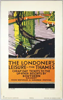 The Londoners Leisure - The Thames, SR poster, 1926 The Londoners Leisure - The Thames, SR poster, 1926