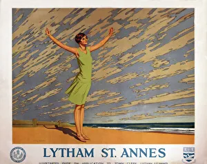 Lytham St Annes, LMS poster, 1923-1930 Lytham St Annes, LMS poster, 1923-1930