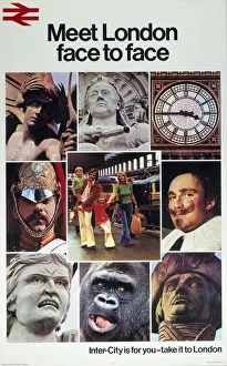Meet London face to face, BR poster, c 1970s Meet London face to face, BR poster, c 1970s