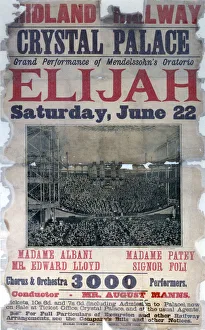 Mendelssohns Oratorio Elijah, poster, 1910 Mendelssohns Oratorio Elijah, poster, 1910