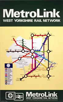 Metrolink - West Yorkshire Rail Network, BR poster, 1977 Metrolink - West Yorkshire Rail Network, BR poster, 1977