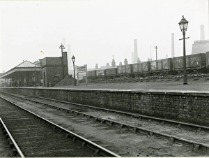 Middleton station, Lancashire and Yorkshire Railway. View of the station, looking north Middleton station, Lancashire and Yorkshire Railway. View of the station, looking north