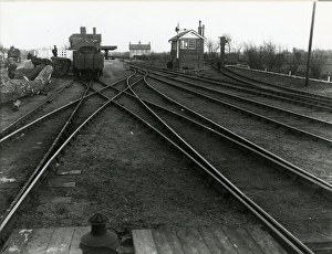 Mildenhall, view from corner of goods shed looking into station, the turntable is Mildenhall, view from corner of goods shed looking into station, the turntable is