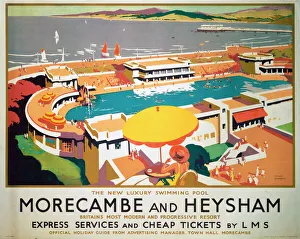 Morecambe and Heysham, LMS poster, 1923-1947 Morecambe and Heysham, LMS poster, 1923-1947
