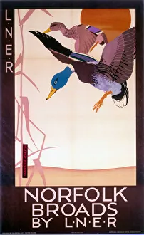 Norfolk Broads by LNER, LNER poster, 1923-1947 Norfolk Broads by LNER, LNER poster, 1923-1947