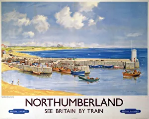 Northumberland Railway Print, 1948-1965 BR Poster
