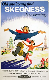 Old and young find Skegness is so bracing!, BR poster, c 1961 Old and young find Skegness is so bracing!, BR poster, c 1961