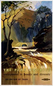 The Peak District, BR (LMR) poster, 1948-1965 The Peak District, BR (LMR) poster, 1948-1965