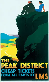The Peak District, LMS poster, c 1935 The Peak District, LMS poster, c 1935