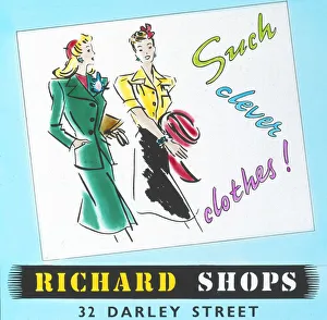Richards Shops - Such Clever Clothes, advertisement, c 1960 Richards Shops - Such Clever Clothes, advertisement, c 1960
