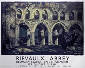 Rievaulx Abbey, LNER poster, 1923-1947 Rievaulx Abbey, LNER poster, 1923-1947