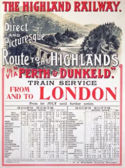 Route to the Highlands, Highland Railway poster, 1905 Route to the Highlands, Highland Railway poster, 1905