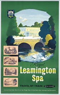 Royal Leamington Spa, BR (WR) poster, 1950s Royal Leamington Spa, BR (WR) poster, 1950s